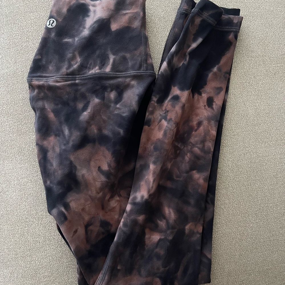 Lululemon align pant 0 diamond dye graphite grey smoky pink guc - Picture 2 of 6